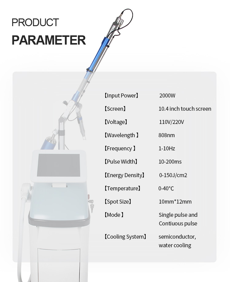 2 In 1 ND Yag Laser Tattoo Removal Machine 755nm 532nm 1064nm Diode