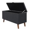 Buy cheap Dark Grey Fabric Storage Ottoman from wholesalers