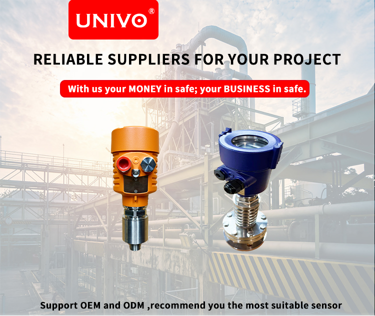 Customized Dust Scenarios Radar Level Gauge UNIVO UBLG-120Y for Liquid Level Monitoring