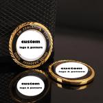 Custom Coin Souvenir Brass Gold Silver Logo 3D Metal Challenge Coin for Laser