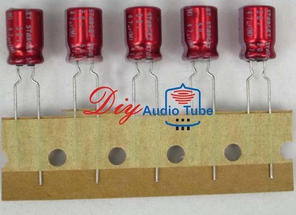 Buy cheap 50V 47UF Audio Electrolytic Capacitors Through Hole Mounting Type STARCET Series from wholesalers