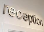 Company Stainless Steel Sign Letters Not Rust Lightweight With Metallic Texture