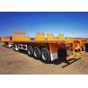 Buy cheap ABS Anti-lock Braking System Flat Deck Flatbed Truck Semi Trailer from wholesalers