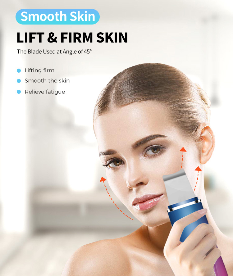 Exfoliator Ultrasonic Skin Facial Beauty Device For Blackhead Removal