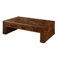 Buy cheap Office Vintage Style Side Coffee Table Full Genuine Leather 1.5M Length 0.595CBM product