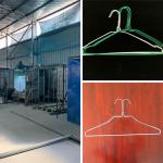 Disposable Dry Cleaners Hangers , 16 Inch 13.5 Gauge Metal Coathangers