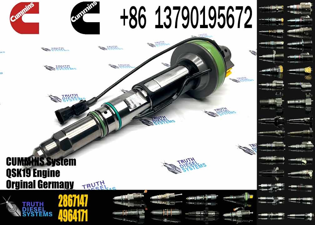 Diesel Common Rail Injector F00BJ00000 2867147 2882077 For Cummins Qsk19 Qsk38 Qsk60