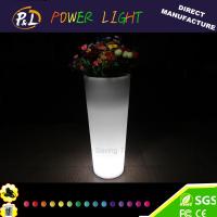 Buy cheap Garden Furniture PE material LED Flower Pot for decoration product