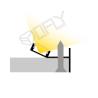 Buy cheap Edge Banding Aluminium LED Profile Channel 36*22mm Customized Length from wholesalers