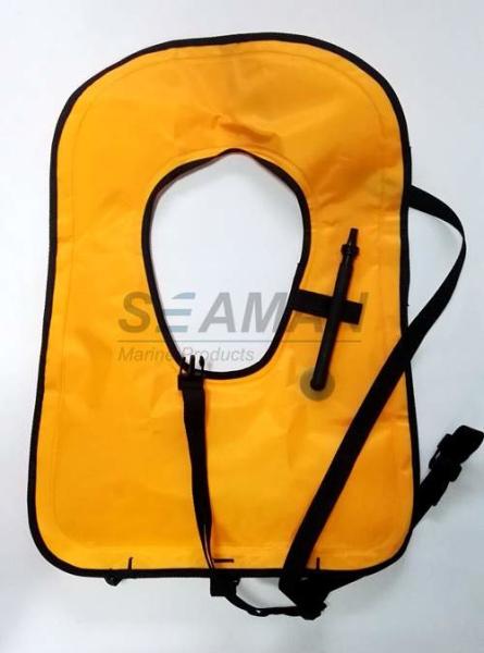 Buy cheap Neon Yellow Free Diving Inflatable Life Vests Buoyancy Snorkel Vest Water Safety Vest from wholesalers