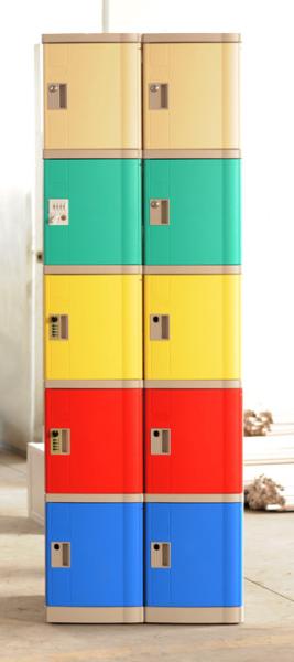 Buy cheap Gym 5 Tier Lockers Corrosion Proof , Keyless Safety Yellow School Lockers from wholesalers