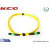 Buy cheap LAN WAN MPO MTP Breakout Cable Fiber Single Mode 9 / 125 12 Cores 24 Cores from wholesalers