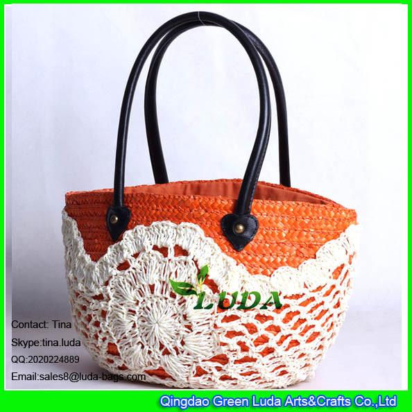 Buy cheap LUDA fashion straw beach bag crochet wheat straw beach tote bag from wholesalers