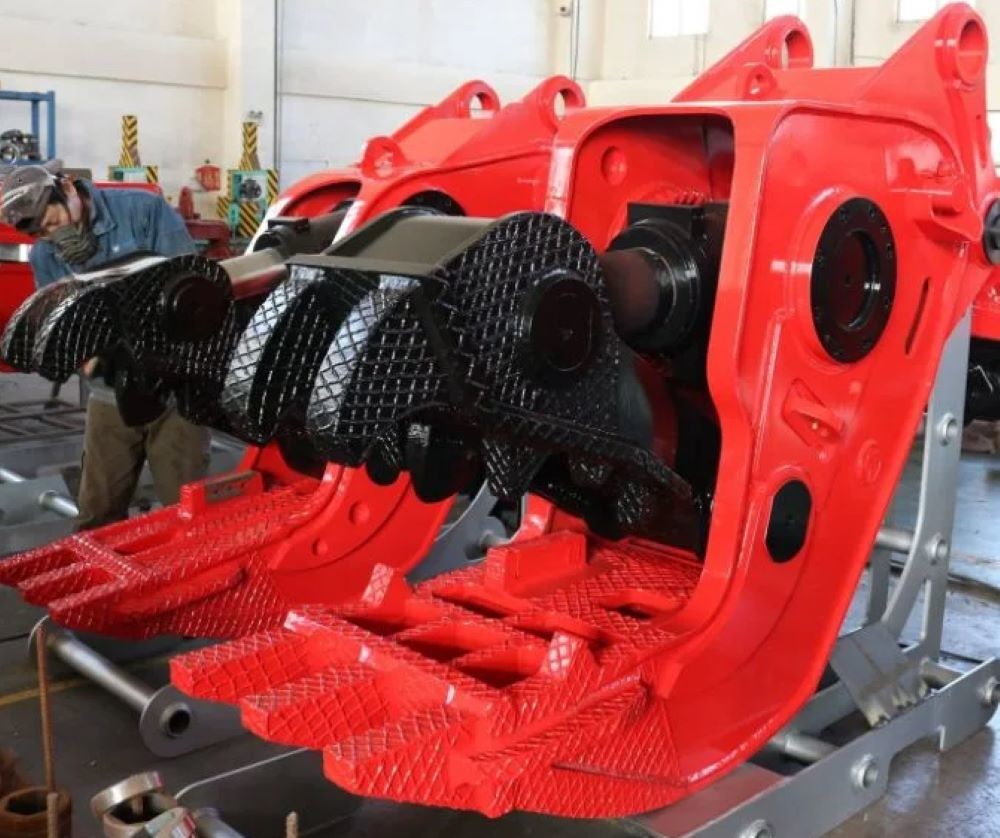 10-36 Ton 36o° Rotating Hydraulic Pulverizer Heavy Duty For Cutting Concrete
