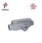 Threaded Aluminum Die Cast Rigid Conduit Body T Type 1/2" To 4"