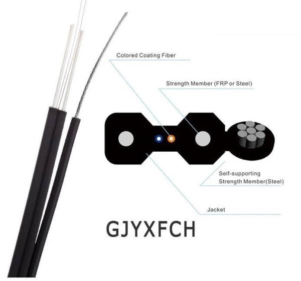 Buy cheap Self Supporting G652D Outdoor FTTH Fiber Optic Drop Cable from wholesalers