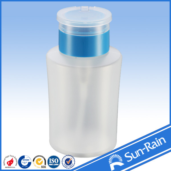 china sun rain 2016 new 33/410 Nail polish remover pump with 180ml bottle