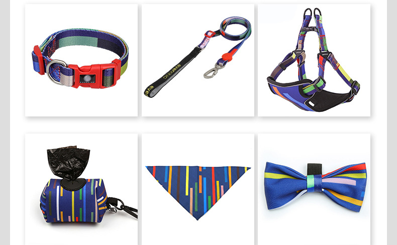 Reflective Dog Harness Matching Leash S-XL Cat Harness And Leash Set