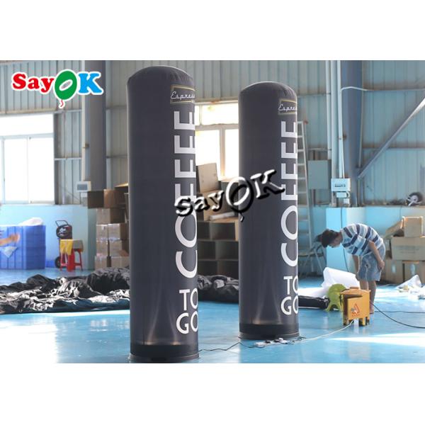 Customized 2.5m 8ft Inflatable Advertising Pillar With Logo Printing