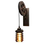 Industry bedside aisle corridor wind vintage E27 lifting pulley wall lamp （WH-VR