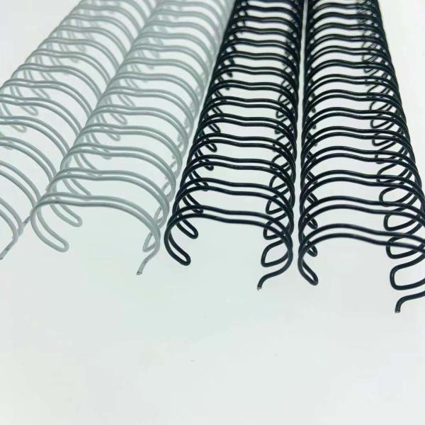 Buy cheap RoHS A4 Length Black White Double Loop Wire Spiral Binding Coils from wholesalers