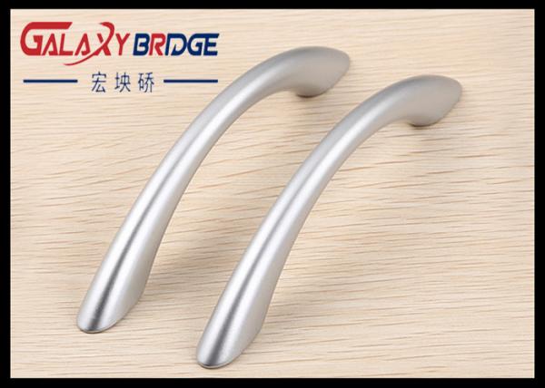 Pearl Silver Plastic Dresser Knob , Arched Pink ABS Cabinet Pulls Colorful