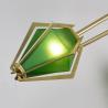 Buy cheap Diamond Chandelier Emerald Green And Milky White Glass Shade Harlow Chandelier(WH-MI-370) from wholesalers