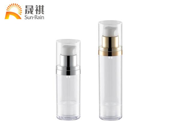 Buy cheap Clear Airless Pump Bottle Plastic Airless Packaging 30ml 50ml SR-2179A from wholesalers