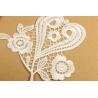 Buy cheap Burgundy Bridal Lace Appliques Multiusage Polyester Shinny Yarn Material from wholesalers