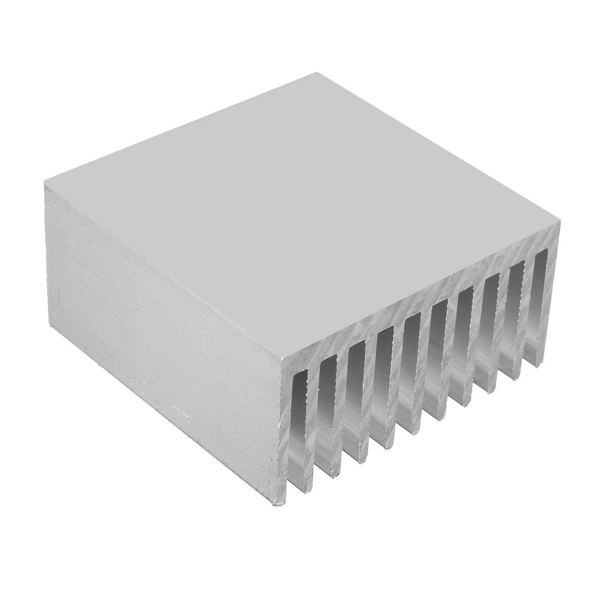 53.5 X 30 Mm Square Heat Sink Aluminum Profiles For CPU LED Power Cooling