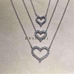 full diamonds of love necklace 18kt gold with yellow gold or white gold or pink