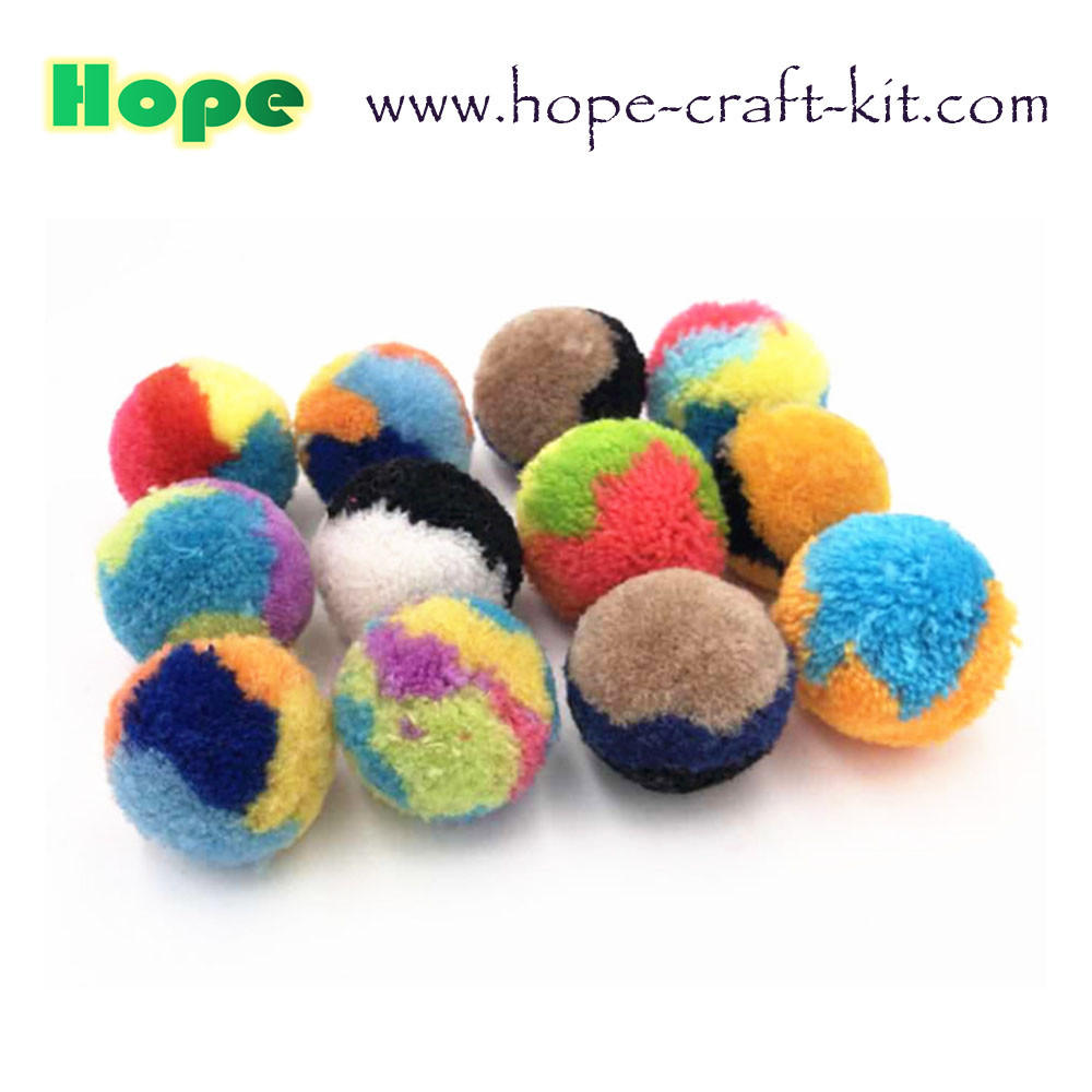 2~4 colours soft Pom pom ball for hobbies and children kids DIY hand-crafted material
