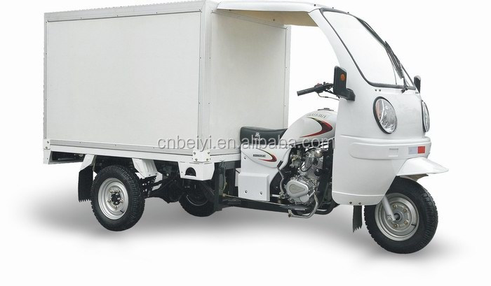 Gasoline Three Wheel Cargo Van Motorcycle with Tire Size 5.0-12 and Curb Weight ≥500kg