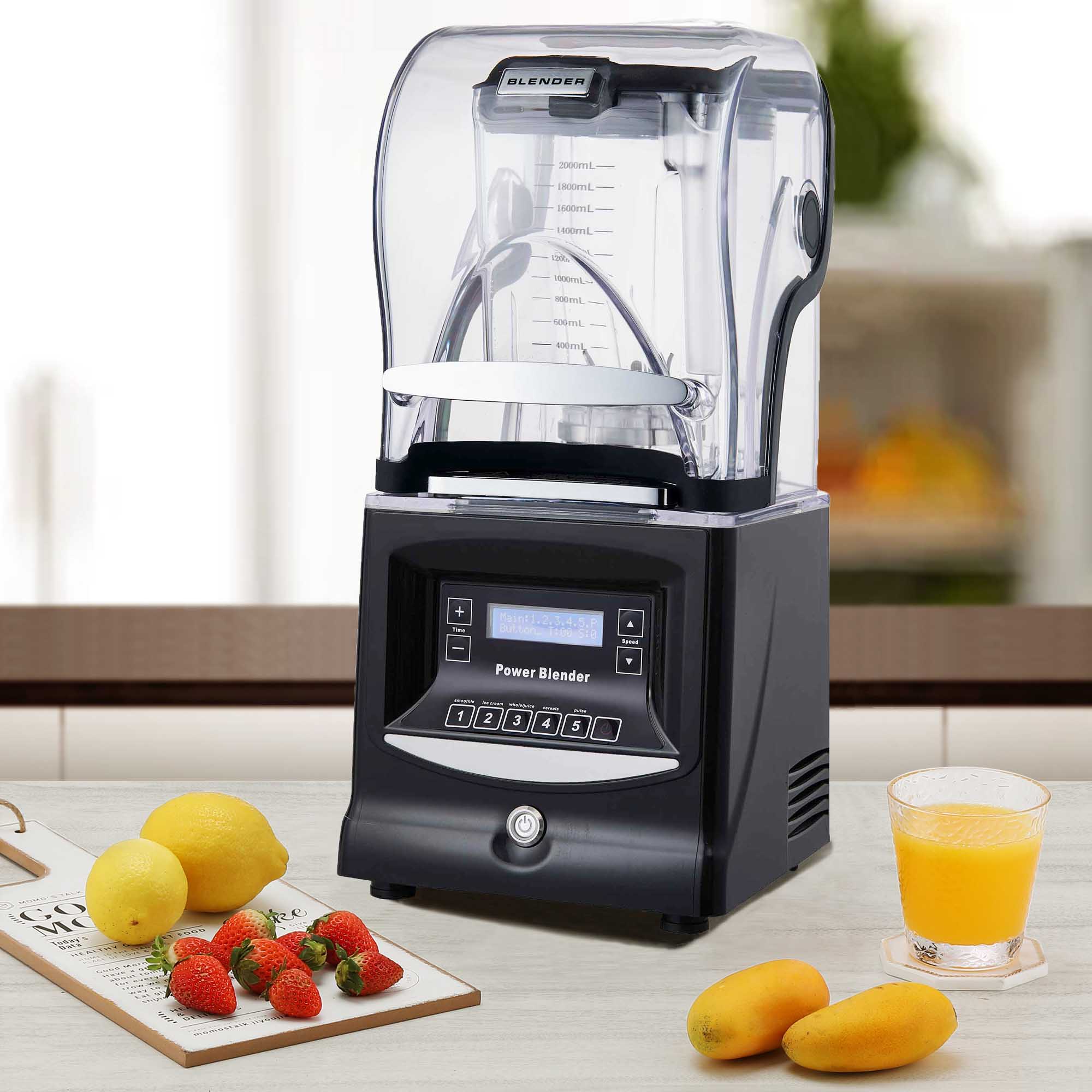 1800W Professional Kitchen Appliances High Speed Food Processor Blender for Commercial