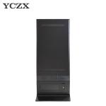 Black Digital Advertising Panel High Definition Floor Standing Type