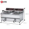 Buy cheap Commercial Catering 131v Electric Deep Fryer with Oil Valve and 290x520x360mm Size from wholesalers