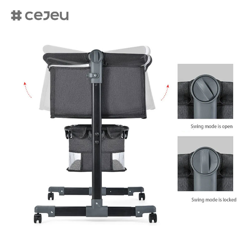 Wholesale High Quality Newborn Bedside Crib, Potable Baby Bedside Sleeper,Baby Cot Bed Crib with Canopy and Mosquito Net