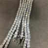 Buy cheap 2MM Moissanite Tennis Chain White D Color Moissanite Diamond Tennis Necklace from wholesalers