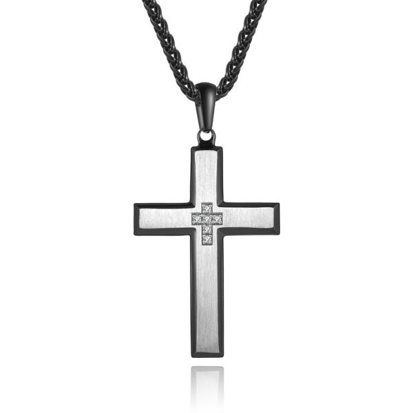 Buy cheap Stocked Goods Cross Shape Men's Pendants Men Necklace With Fast Delivery from wholesalers