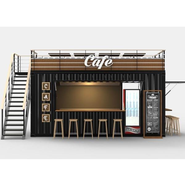 Buy cheap Compact Mobile Expandable Prefab House For Fashion Cafe Shop And Boutique Wine Bar from wholesalers