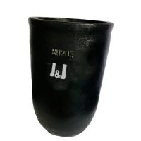Buy cheap Round Silicon Carbide Graphite Crucible For Melting Copper 2.21 - 2.25 G/Cm3 product