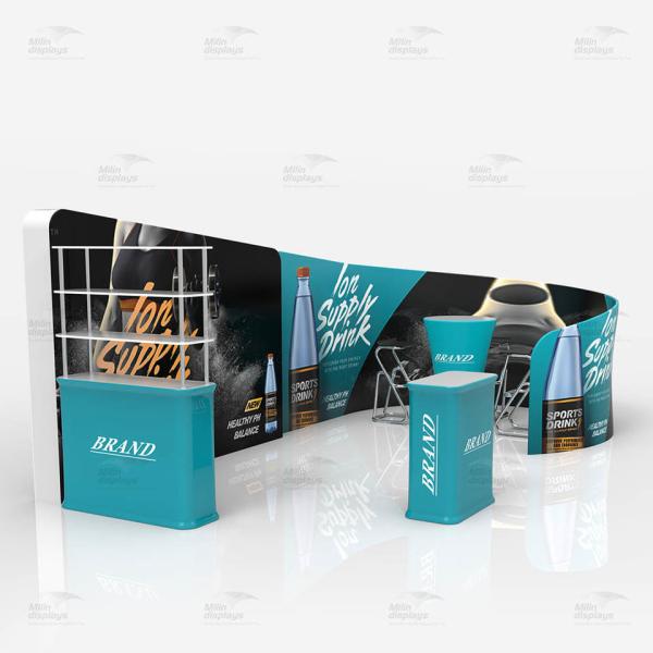 Buy cheap Portable Trade Show Exhibition Display Tension Fabric 20x20 Stands Booth from wholesalers