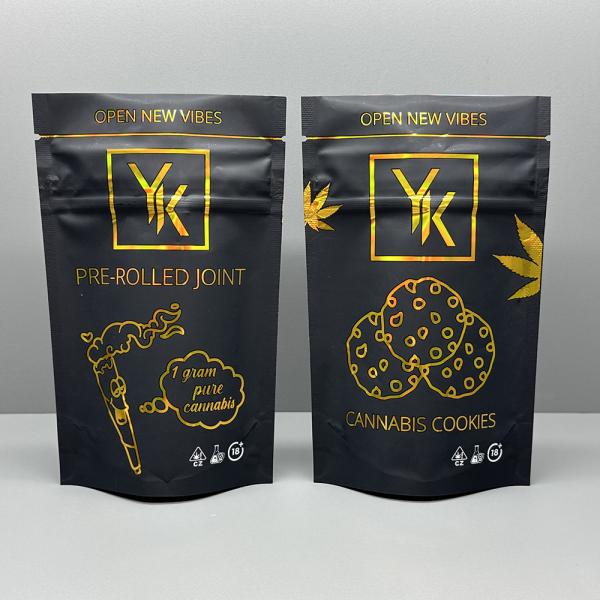 Buy cheap 10 Colors Printing Holographic Stand Bag THC Cookies Packaging Mylar Plastic Bags from wholesalers