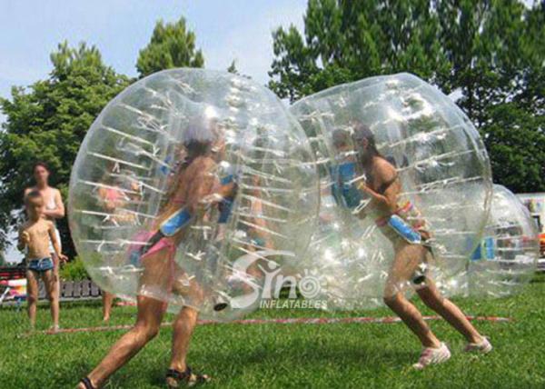 Quality Kids N adults transparent outdoor inflatable bumper ball made of PVC or TPU lead free material for sale