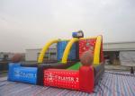 PVC Customized Inflatable Soccer Field , Funny Basketball Shooting Games