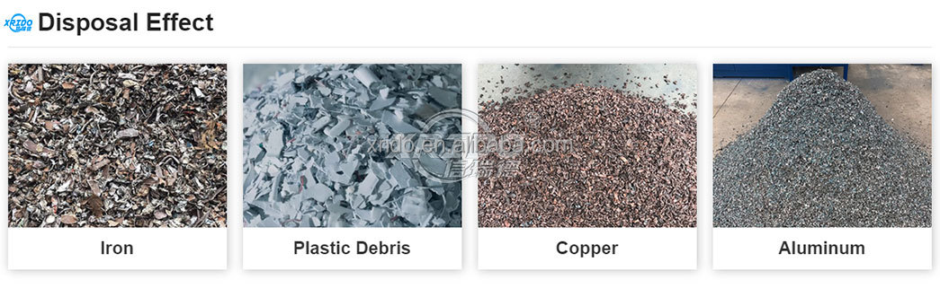 Large Capacity Metal Shredder Multi Crusher Metal Recycling Shredder
