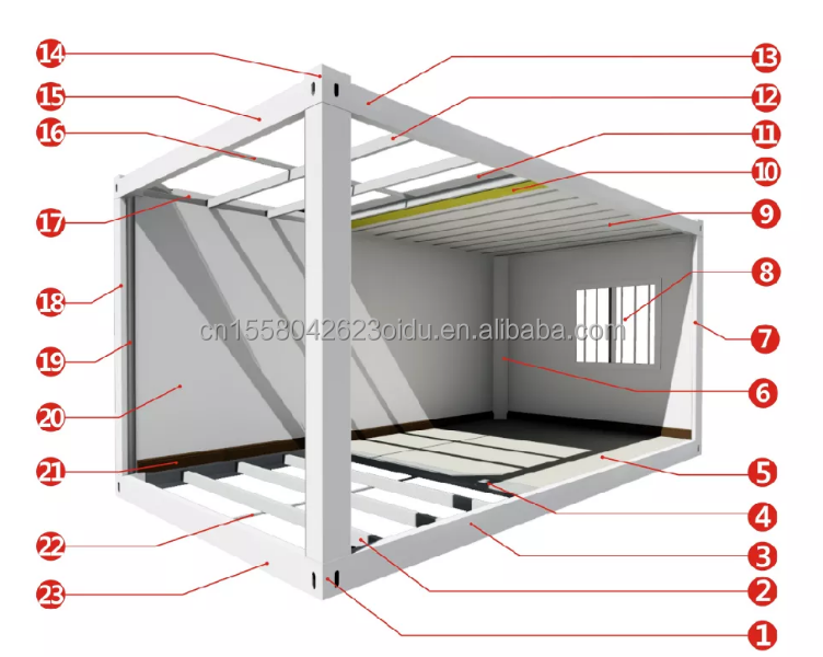 10ft 20ft Two-story Pop-up Container Bar designed with Modern Design Style and Aluminum Alloy Windows