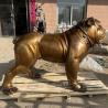 Buy cheap Bronze French Bulldog Statue Life Size Metal Brass Dog Sculptures Large Animal Garden Statue Molds Custom Made from wholesalers