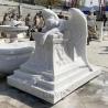 Buy cheap Marble Life Size Weeping Angel Statues Tombstone Monuments Cemetery Headstone Stone Carving Modern from wholesalers
