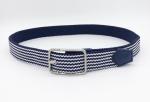 Zinc Alloy Buckle Polyester Webbing Belt 3.5cm Width 100 - 140cm Length